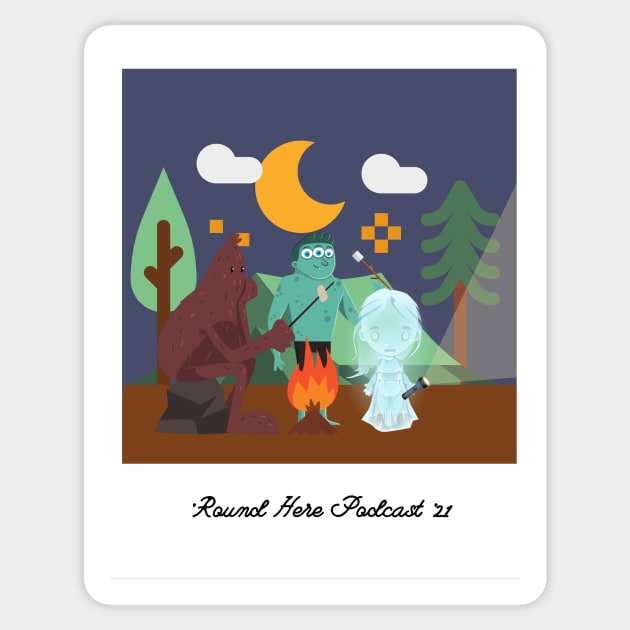 Paranormal Campout Pic Sticker by 'Round Here Podcast